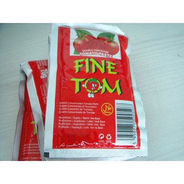 Flache und stehende Portion Tomatenmark von 70g